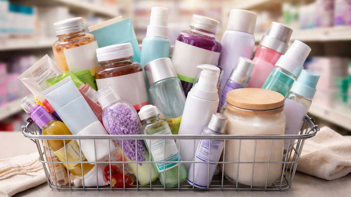 Wellness products basket